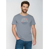GREENBOMB Bio-Herren-T-Shirt 'Sail Circle' mit Rundhalsausschnitt, sea smoke, Gr. M