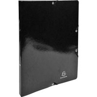 20 Exacompta Ringbücher "Iderama" aus Colorspan, 600 g/m², DIN A4, 2 Ringe, schwarz