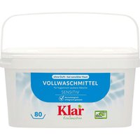 Klar Vollwaschmittel "Sensitive" ohne Duft, 4,4 kg