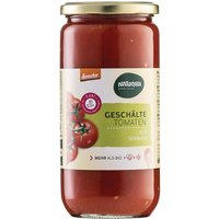 NATURATA Geschälte Bio-Tomaten in Tomatensaft, demeter-zertifiziert, 660 g