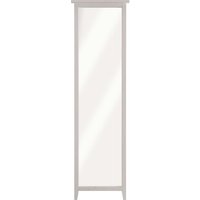 Spiegel-Paneel Garderobe "Solvita", B 58 x T 7,5 x H 200 cm, Kiefer weiß – Ansicht 1