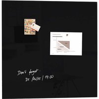 Sigel Glas-Magnettafel 'artverum' 100 x 100 cm, schwarz – Ansicht 1