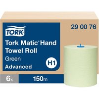 Tork Matic Papierhandtücher "Advanced H1" 6 Rollen, grün