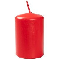 BIOKEMA Stumpenkerze aus Biomasse 60 x 90 mm, rot