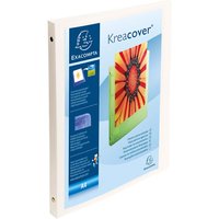 Exacompta Präsentationsringbuch aus PP, weich, 4 Ringe, Ring-Ø 15 mm, weiß