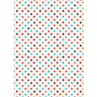 5 Bogen Recycling Geschenkpapier "Stars" 50 x 70 cm, 80g/m²