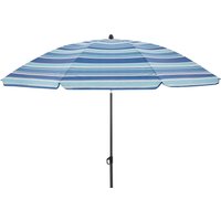 doppler Gartenschirm "COMO" Ø 160 cm, blaue Streifen – Ansicht 1