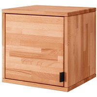 TPT Regalwürfel "BuxingHome" mit Holztür und EB, Kernbuche massiv, B 38 x T 35 x H 38 cm
