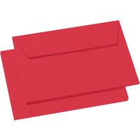 20 Clairefontaine Briefumschläge 'Pollen' C6, Haftklebung, o. Fenster, 120 g/m² rot
