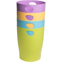 8 Exacompta Papierkörbe Ecobin "Pop'N Co", 15 l, sortiert