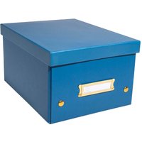 5 Exacompta Ablageboxen "NeoDeco", 20x26x15 cm, A5+, blau – Ansicht 1