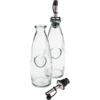 Essig- und Öl-Set "Authentic" aus Recyclingglas, 2 x 300 ml – Ansicht 1