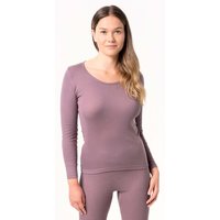 Living Crafts Bio-Damen-Langarmshirt "JOHANNA" ohne Seitennähte, mauve, Gr. 44/46 – Ansicht 1