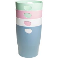 8 Exacompta Papierkörbe Ecobin "Autentik", 15 l, sortiert