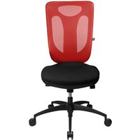 Topstar Bürodrehstuhl "Net Pro 100" ohne Armlehnen rot