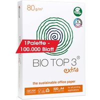 200 x 500 Blatt mondi Multifunktionales Kopierpapier "BioTop 3 extra", 80 g/m², TCF DIN A4