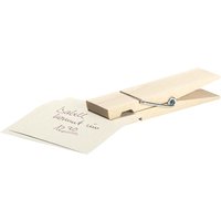 Zettelhalter "Zettelzange" aus Buchenholz, 3,5 x 15 cm