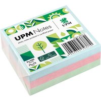UPM Super Sticky Haftnotizen "Pastellmix" 75 x 75 mm, 3 Blöcke, farbig sortiert – Ansicht 1