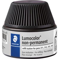 STAEDTLER Nachfülltinte für Universalstift "Lumocolor" wasserlöslich, schwarz – Ansicht 1