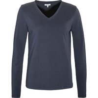 Living Crafts Bio-Damen-Langarmshirt 'TARANA' mit V-Ausschnitt, ink blue, Gr. L – Ansicht 1