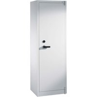 Feuergeschützte Flügeltürenschrank lichtgrau B 65 cm, H 195 cm – Ansicht 1