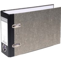 20 Exacompta Ordner Standard "Marmoriert", DIN A5 quer, RB 70 mm, grau