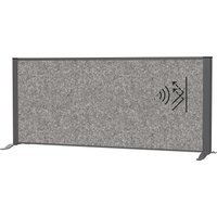 MAUL Sideboard-Trennwand "MAULconnecto" anthrazit, Akustik 120 x 50 cm, dunkelgrau – Ansicht 1