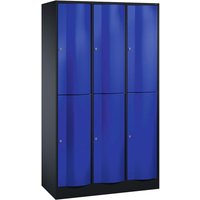 Schließfachschrank 3 Türme an/bl 2er – Ansicht 1