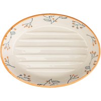 tranquillo Seifenschale 'ROMANTIC', aus Steingut, oval – Ansicht 1
