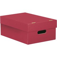 Aufbewahrungsbox "Color" aus Recyclingkarton, mittel 26 x 41 x 15,2 cm, rot