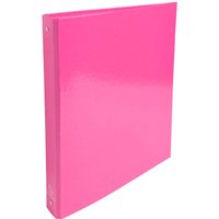 10 Exacompta Ringbücher "Iderama" aus kaschiertem Karton, DIN A4, 4 Ringe, rosa