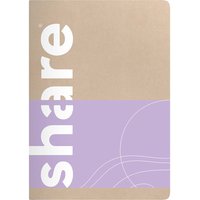 share Notizheft DIN A6 kariert, pastellviolett