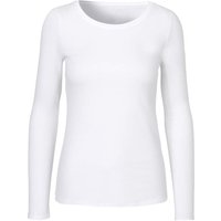 Neutral Bio-Damen-Langarmshirt mit Rundhalsaussschnitt weiß, Gr. M – Ansicht 1