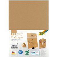 folia Kraftpapier, DIN A4, 120 g/m², 100 Blatt – Ansicht 1