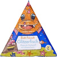 LÜTTES WELT Badezusatz Badevulkan Glitzerfisch "Beste Freunde", 70 g – Ansicht 1
