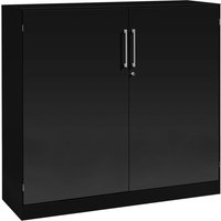 Flügeltürenschrank "CONTACT", Höhe 91,5 cm (BxT) 100 x 43,5, schwarz