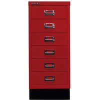BISLEY Schubladenschrank "MultiDrawer" DIN A4 mit 6 Schubladen kardinalrot – Ansicht 1