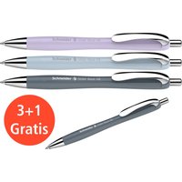 Schneider 4er-Pack Kugelschreiber "Slider Rave XB" 3+1 Gratis, sortiert