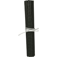 20 Trinkhalme aus Papier schwarz