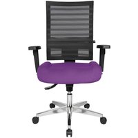 Topstar Bürodrehstuhl "P91NET" mit Armlehnen, lila