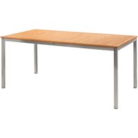 Garden Pleasure Gartentisch "Luice" 180 x 90 cm, Edelstahl/Teak FSC zertifiziert