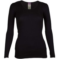 Living Crafts Bio-Damen-Langarmshirt "Johanna" schwarz, Gr. L