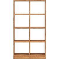 Regal "Grid" 2 x 4 Fächer, B 92 x H 164 x T 34 cm, Wildeiche geölt – Ansicht 1