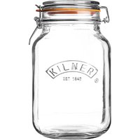 KILNER Vorratsglas "Quadratisch" mit Bügelverschluss 1,5 l