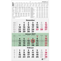 Zettler Dreimonatskalender aus Recyclingpapier, 2027