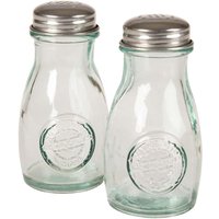 Pfeffer- und Salzstreuer 'Authentic' aus Recyclingglas