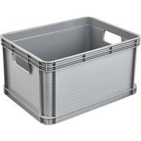 keeeper Transportbox 'Robert' stapelbar, 40 x 30 x 22 cm, 20 l, grau – Ansicht 1