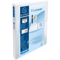 Exacompta Präsentationsringbuch mit 4 Ringen, Ring-Ø 15 mm, weiß