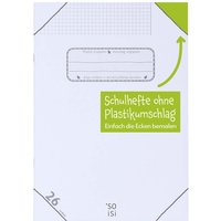 Soisi Recycling-Schulheft DIN A4 Nr. 26 kar. mit Rand