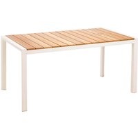 Gartentisch "Paros" B 160 x T 90 x H 76 cm, Teak, Aluminium, sand